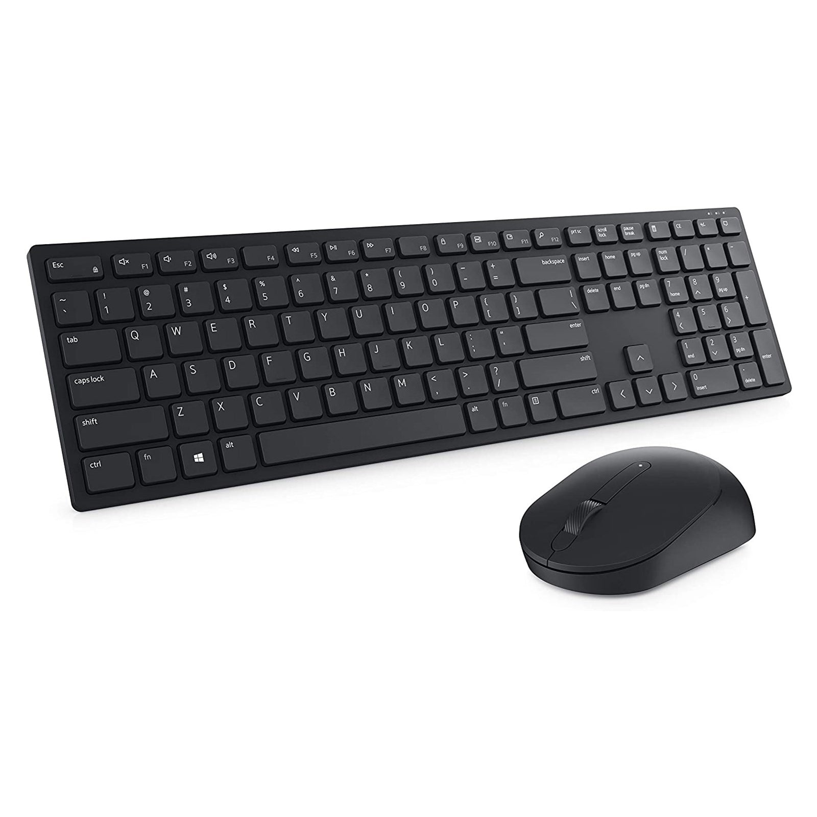 Dell KM5221W Pro Wireless Keyboard and Mouse Set for Windows, 2.4GHz Wireless, QWERTY UK English Layout, Black