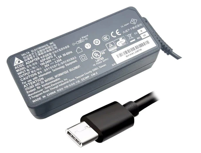 Delta 65W Type C Laptop Power Adapter