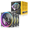 Antec Neo Prizm T3 140 ARGB PWM Case Fan, 3 Pack, Hydro Bearing, 600-1500 RPM, Black