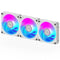 Gigabyte AORUS EZ Chain Fan 120 Ice 120mm ARGB Fans with Easy Daisy-Chain Setup 3-Pack White