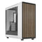 Fractal Design North XL Chalk White (TG Clear) Case w/ Clear Glass Window, E-ATX, 3 PWM Fans, USB-C, Oak Front - North East Peripherals Ltd
