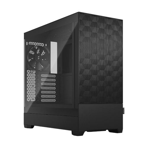 Fractal Design Pop Air (Black TG) Gaming Case w/ Clear Glass Window, ATX, Hexagonal Mesh Front, 3 Fans - North East Peripherals Ltd