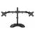 GameMax Dual Monitor Arm Stand LCD Desk Mount Freestanding For Two 13 Inch To 27 Inch Monitors, VESA Dimensions Of 75x75 mm or 100x100 mm, 180 Degrees Swivel, Black