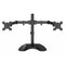 GameMax Dual Monitor Arm Stand LCD Desk Mount Freestanding For Two 13 Inch To 27 Inch Monitors, VESA Dimensions Of 75x75 mm or 100x100 mm, 180 Degrees Swivel, Black