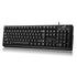 Genius KB-100 Wired Smart Keyboard, USB Plug and Play, Customizable Function Keys, Multimedia, Full Size UK Layout Design for Home or Office, Black