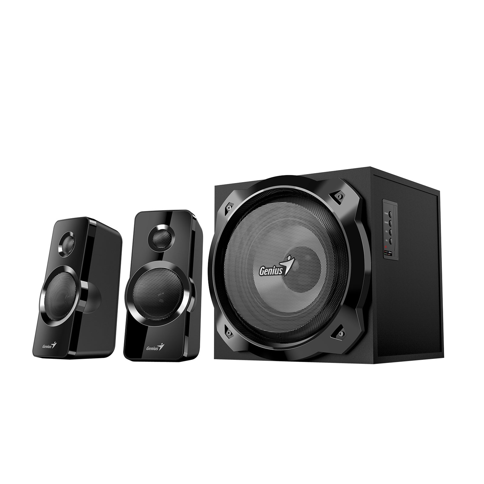 Genius SW-2.1 1850BT, 50W RMS, Bluetooth 5.3, Subwoofer, Gaming and Entertainment Speaker System
