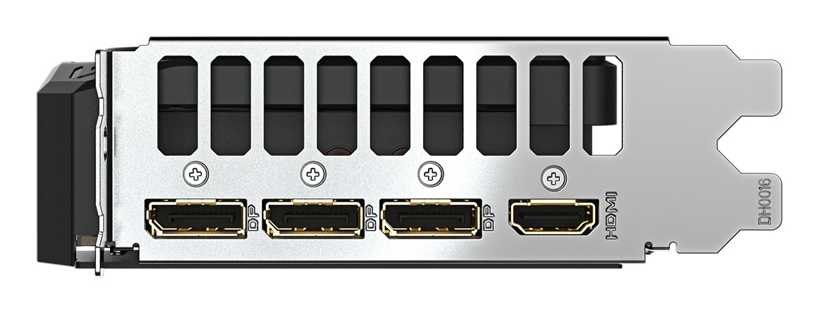 Gigabyte NVIDIA GeForce RTX 5060 Ti Windforce OC 16GB GDDR7 graphics card with dual fans, multiple display ports, and sleek design.