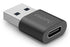 Hama USB Gender Changer USB-A (M) to USB-C (F) Black