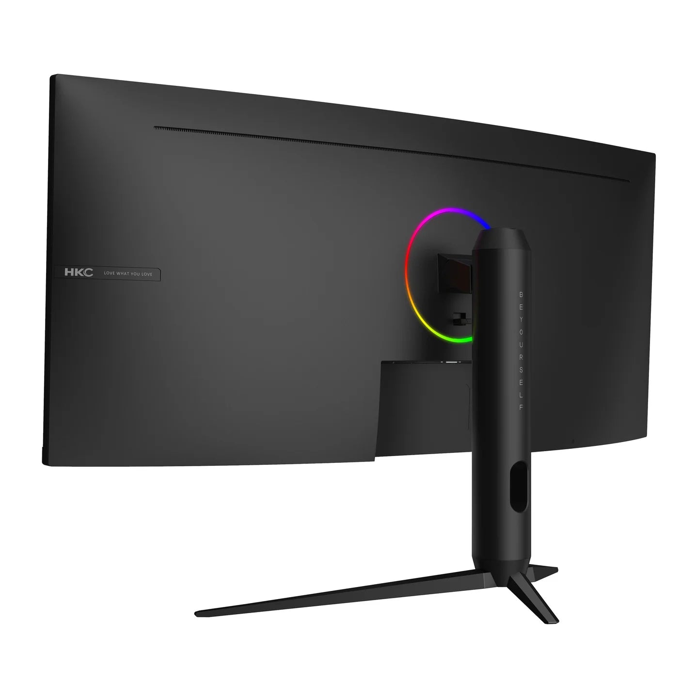 HKC CG345U 34-inch curved ultrawide gaming monitor with UWQHD resolution, 200Hz refresh rate, in black.