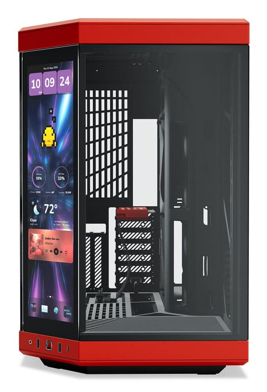 HYTE Y70 Touch Infinite Midi Tower - Black/Cherry