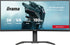 iiyama G-Master Red Eagle Curved Gaming Monitor, GCB3484WQSU-B1, 34 Inch, Black, 3440 x 1440, 0.4ms, 180hz, FreeSync, HDMI, Display Port, USB-Hub, Height Adjustable, Swivel, VESA