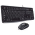 Logitech MK120 Wired Keyboard and Mouse Combo for Windows, Optical Wired Mouse, Full-Size Keyboard, USB Plug-and-Play, Compatible with PC and Laptop, QWERTY UK English Layout, Black