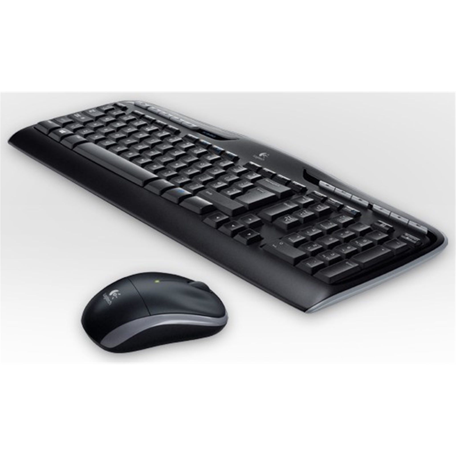 Logitech MK330 Wireless Keyboard and Mouse Combo for Windows, 2.4 GHz Wireless with USB-Receiver, Portable Mouse, Multimedia Keys, Long Battery Life for PC/Laptop, QWERTY UK Layout, Black