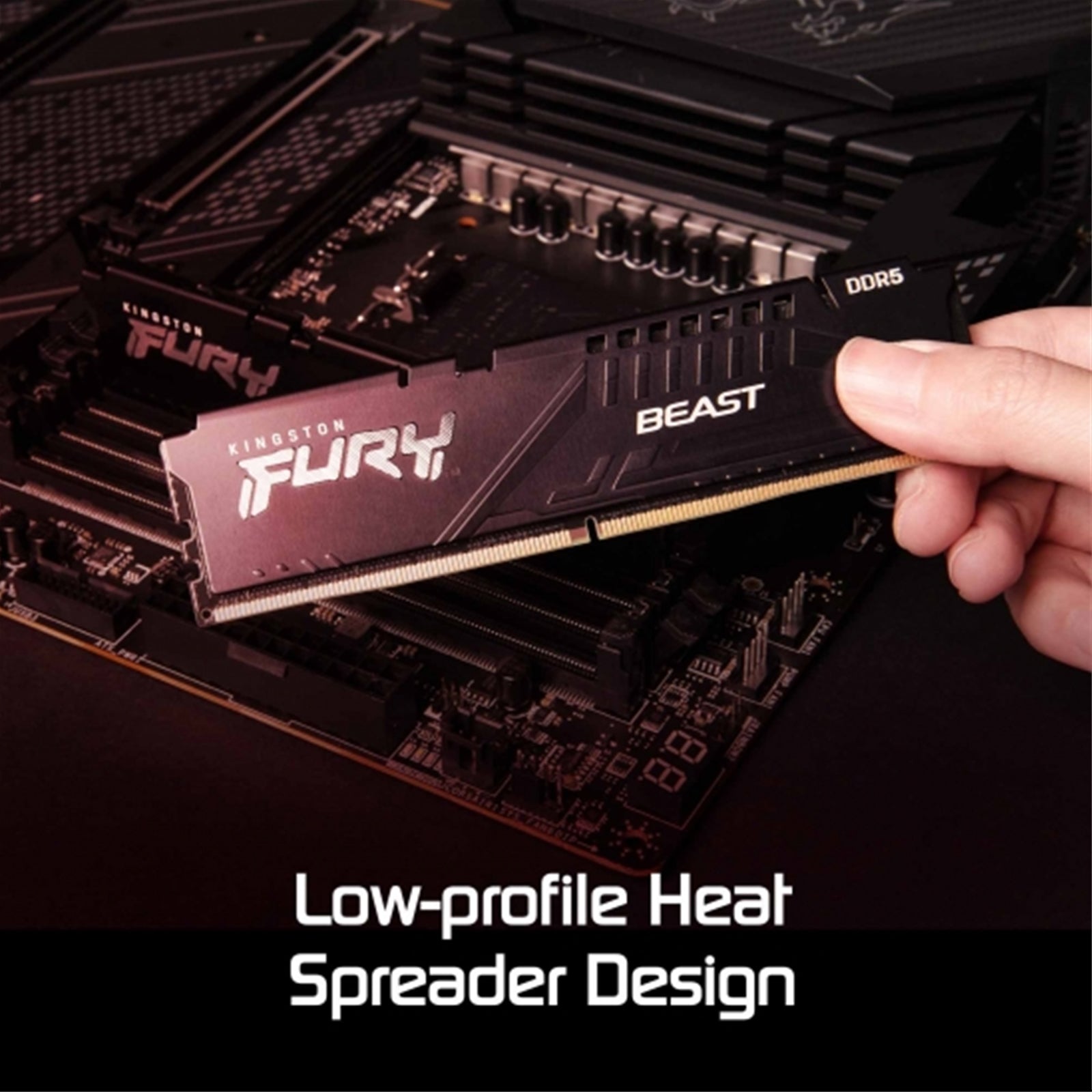 Kingston FURY Beast (KF560C36BBEK2-16) 16GB (8GB x 2) System Memory, 6000MT/s, DDR5, CL36, DIMM, Black