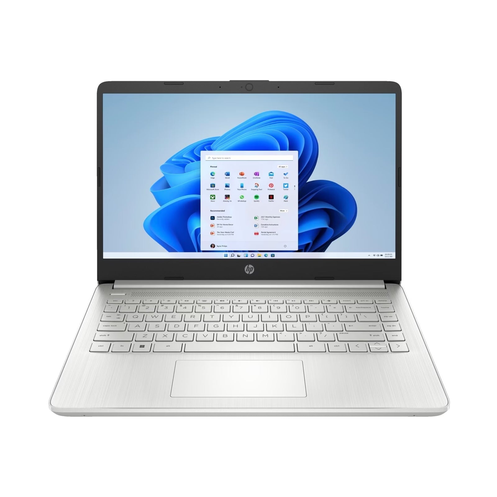 HP 14s-dq5011na Laptop, 14 Inch Full HD 1080p Screen, Intel Core i3-1215U 12th Gen, 8GB RAM, 256GB SSD, Windows 11 Home, Silver