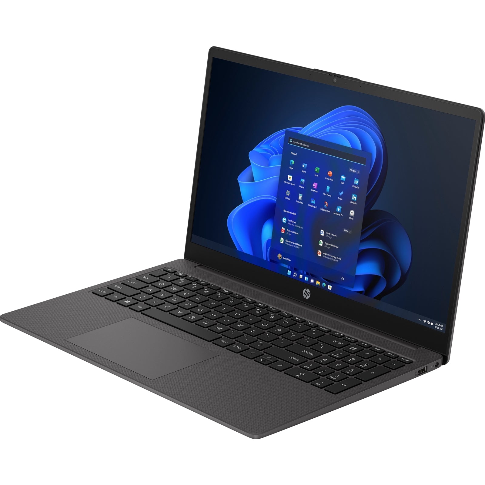 HP 250 G10 AK9T2AT#ABU Laptop, 15.6 Inch Full HD 1080p Screen, Intel Core i5-1334U 13th Gen, 8GB RAM, 256GB SSD, Windows 11 Pro