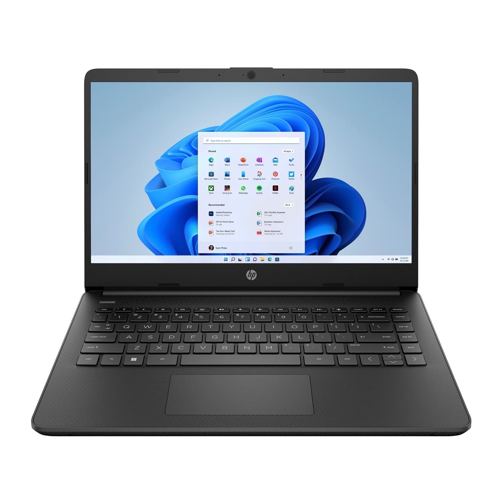 HP 15-fc0045na Laptop, 15.6 Inch Full HD 1080p Screen, AMD Ryzen 3 7320U, 8GB DDR4 RAM, 256GB SSD, AMD Radeon Graphics, Windows 11 Home