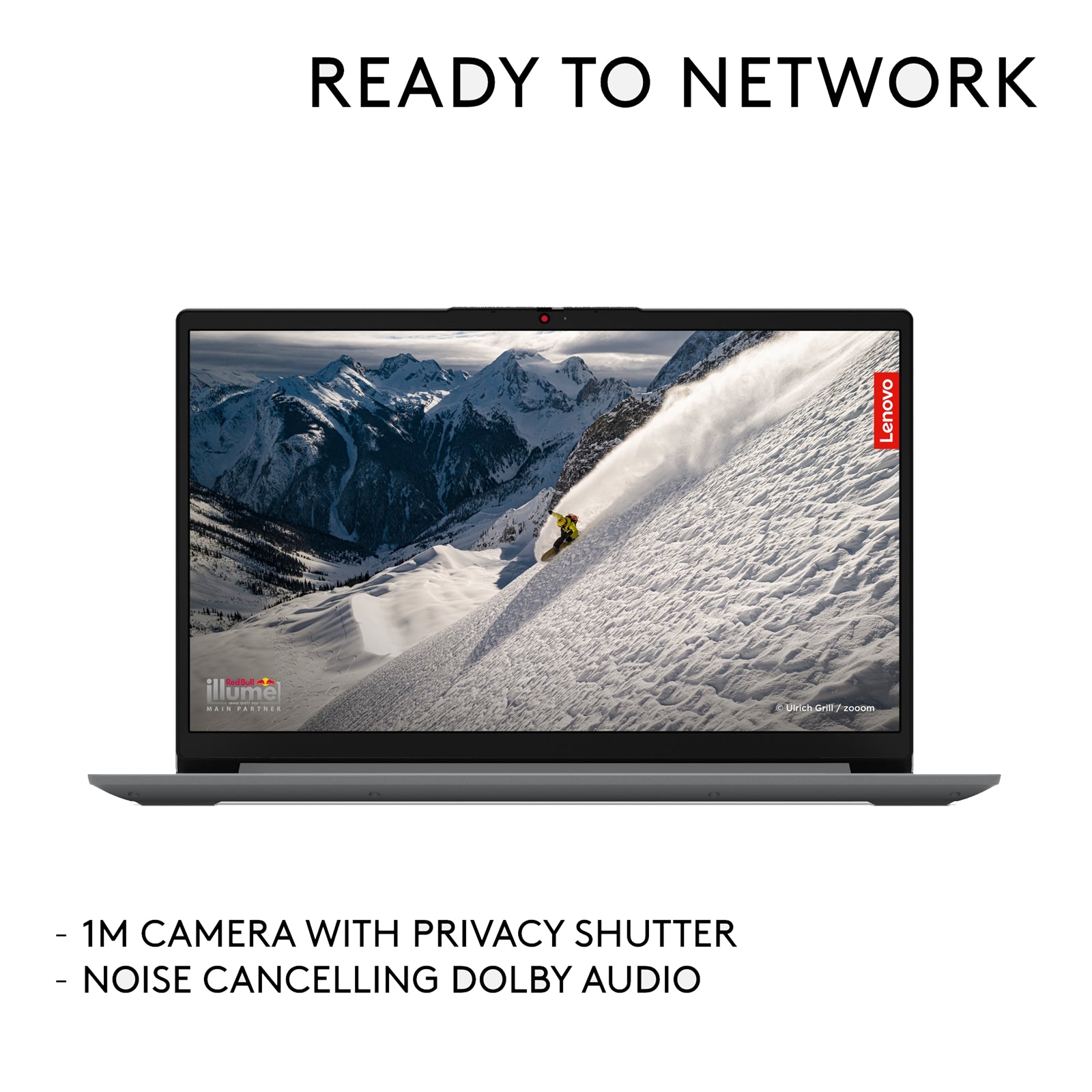 Lenovo IdeaPad 1 Laptop, 15.6 Inch Full HD Screen, AMD Ryzen 5 7520U, 16GB DDR5 RAM, 512GB SSD, Windows 11 Home S