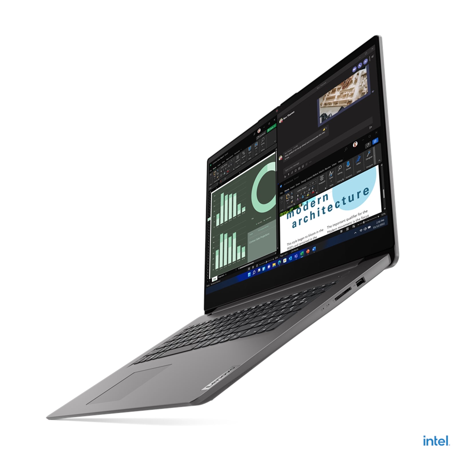 Lenovo V17 G4 IRU Laptop, 17.3 Inch Full HD IPS Screen, Intel Core i5-1335U 13th Gen Processor, 8GB RAM, 256GB M.2 PCIe 4.0x4 NVMe SSD, Intel Iris Xe Integrated Graphics, Windows 11 Pro