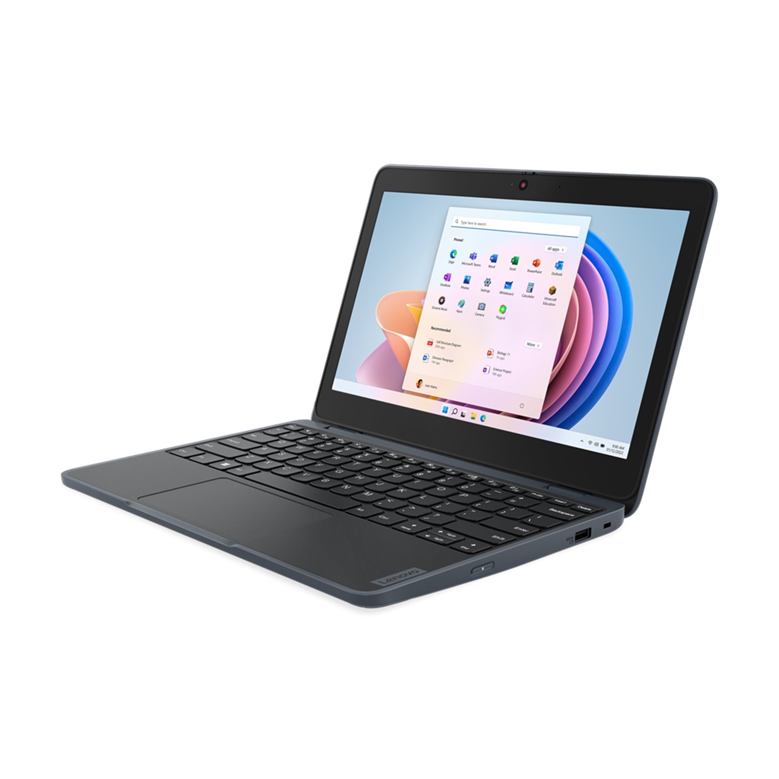 Lenovo 100w G4 82VK0001UK Winbook, 11.6 Inch HD Screen, Intel N100 Processor, 4GB RAM, 128GB SSD, Windows 11 Pro, Grey