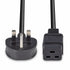 Lindy 2m UK 3 Pin Plug to IEC C19 Power Cable. Black