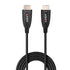 Lindy 38510 10m HDMI (M) 2.1 Anthra Line 7680x4320@60Hz / 3840x2160@120Hz Fibre Optic Hybrid Cable - Black