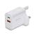 LINDY 73425 30W USB Type A & C Charger UK Plug, 3A, Power Delivery 3.0 + PPS, 2 Output Connectors (USB, 24 pin USB-C), White