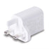 LINDY 73425 30W USB Type A & C Charger UK Plug, 3A, Power Delivery 3.0 + PPS, 2 Output Connectors (USB, 24 pin USB-C), White