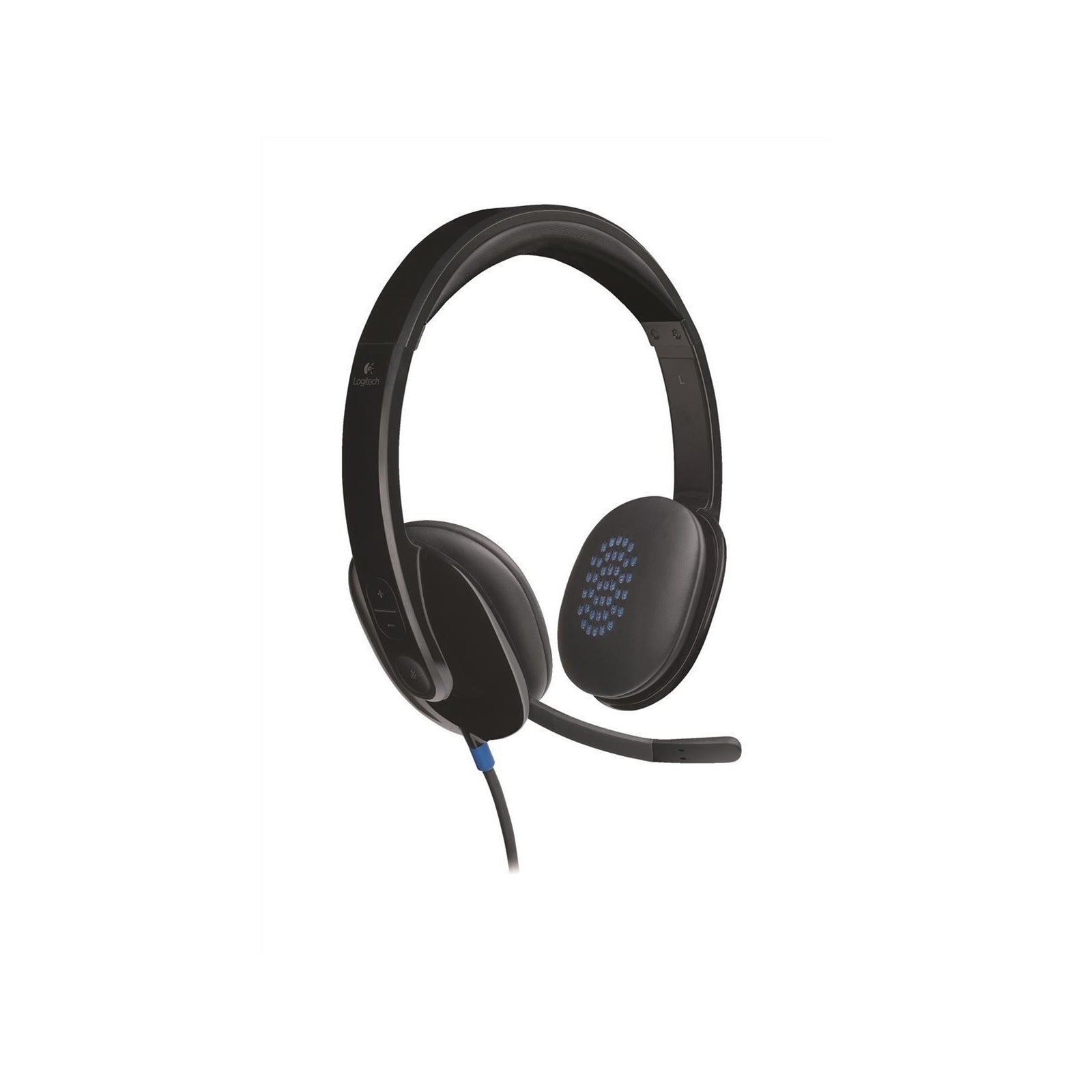 Logitech H540 USB Headset with Noise-Cancelling Mic and On Ear Controls