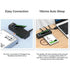 Maiwo USB Type-C, Dual Bay HDD/NVMe M2 SSD 10Gbps Clone Converter For 2.5" and 3.5" SATA