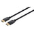Manhattan DisplayPort 1.4 Cable, 8K@60hz, 2m, PVC Cable, Male to Male, With Latches, Fully Shielded, Black, Lifetime Warranty