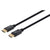 Manhattan DisplayPort 1.4 Cable, 8K@60hz, 3m, PVC Cable, Male to Male, With Latches, Fully Shielded, Black, Lifetime Warranty