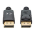 Manhattan DisplayPort 1.4 Cable, 8K@60hz, 3m, PVC Cable, Male to Male, With Latches, Fully Shielded, Black, Lifetime Warranty