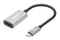 Manhattan USB-C to HDMI Cable, 4K@60Hz, 5 Gbps (USB 3.2 Gen1 aka USB 3.0), 11cm, Black/Silver, Male to Male, Three Year Warranty