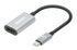 Manhattan USB-C to HDMI Cable, 4K@60Hz, 5 Gbps (USB 3.2 Gen1 aka USB 3.0), 11cm, Black/Silver, Male to Male, Three Year Warranty