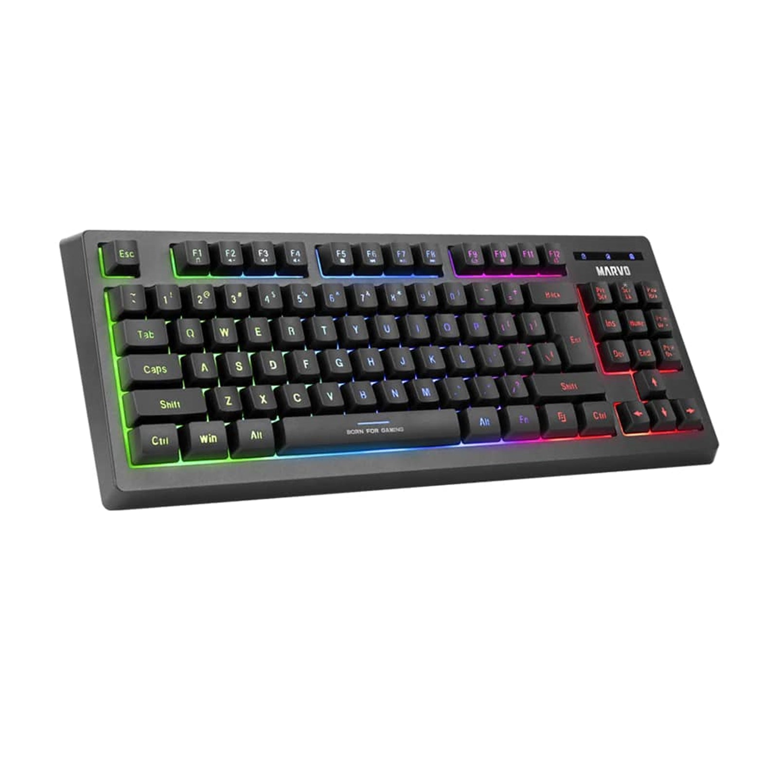 Marvo Scorpion CM310 Loot 30 3 in 1 RGB Wired Gaming UK Layout TKL Keyboard, Mouse and Mat Bundle (Black)