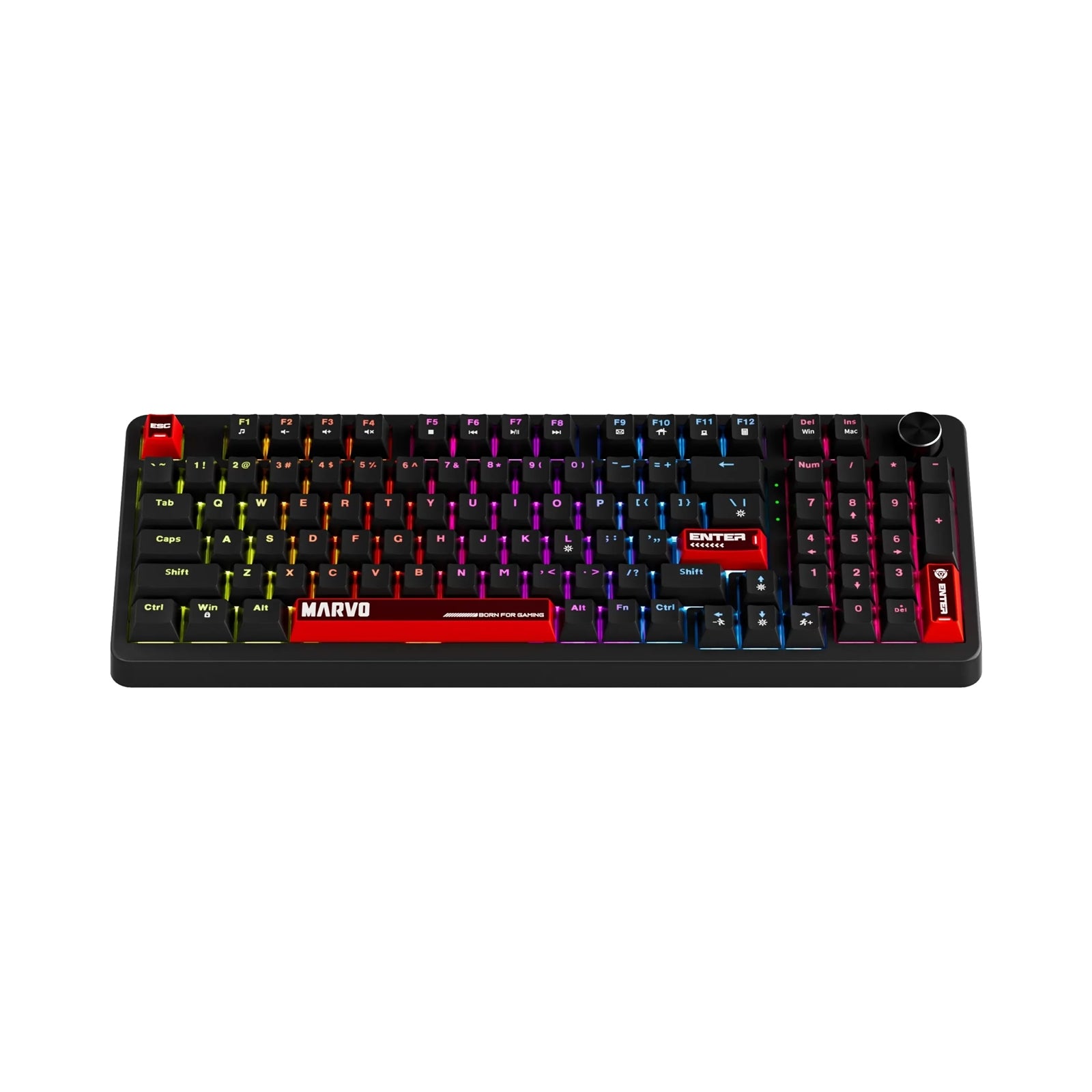 Marvo Scorpion KG937 Arma 98 Wired Hot Swappable Mechanical Backlit UK Layout Gaming Keyboard