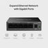 Mercusys MS105GS 5 Port Gigabit Ethernet Network Switch Steel Case