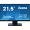 iiyama PROLITE T2252MSC-B2 21.5 Inch 10 Point Touchscreen IPS Monitor, Full HD, 5ms, USB Hub, HDMI, DisplayPort, Speakers, Black, Internal PSU, VESA