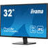 iiyama PROLITE X3270QSU-B1 32 Inch IPS Monitor, Black, 2560x1440, 3ms, 100hz, FreeSync, HDMI, Display Port, USB Hub, Speakers, Int PSU, VESA