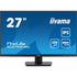 iiyama Prolite XU2793HSU-B6 27 inch Frameless IPS Monitor, Full HD, 1ms, USB Hub, HDMI, DisplayPort, 100Hz, HDCP, Speakers, Black, Internal PSU, VESA