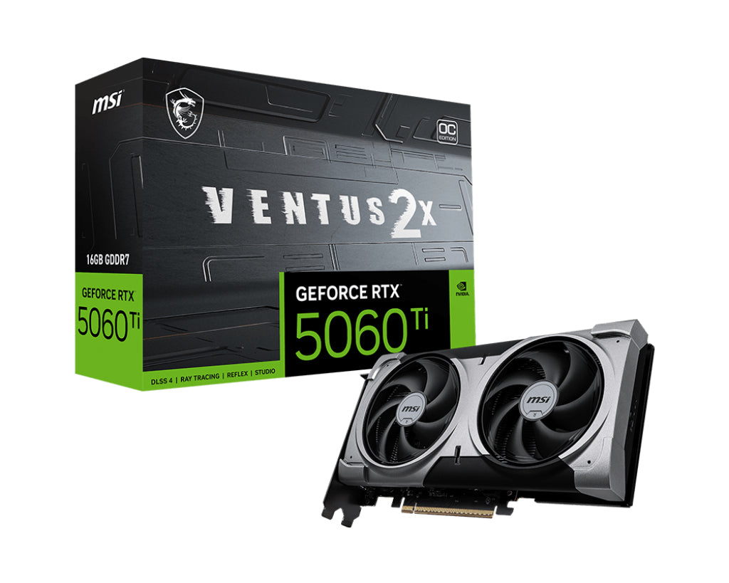 MSI GeForce RTX 5060 TI VENTUS 2X OC PLUS NVIDIA 16 GB GDDR7