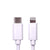 TARGET NLMOB-C-LT-2M Data Cable, USB 2.0 Type-C (M) to Apple Lightning (M), 2m, White, MFI Certified, 9V 2.2A Charging Power, White PVC Jacket, OEM Polybag Packaging - North East Peripherals Ltd