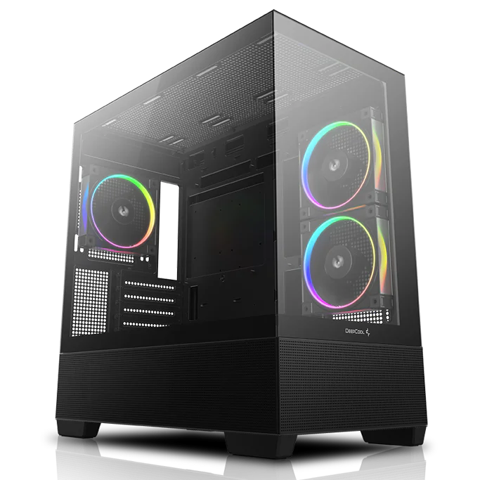 NEP ECLIPSE R7 Gaming PC - Ryzen 7 5800XT, RTX 5060 Ti 8GB, 32GB DDR4, 2TB SSD, Wi-Fi 6, Win 11 Home - Black