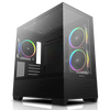 NEP ECLIPSE R7 Gaming PC - Ryzen 7 5800XT, RTX 5060 Ti 8GB, 32GB DDR4, 2TB SSD, Wi-Fi 6, Win 11 Home - Black