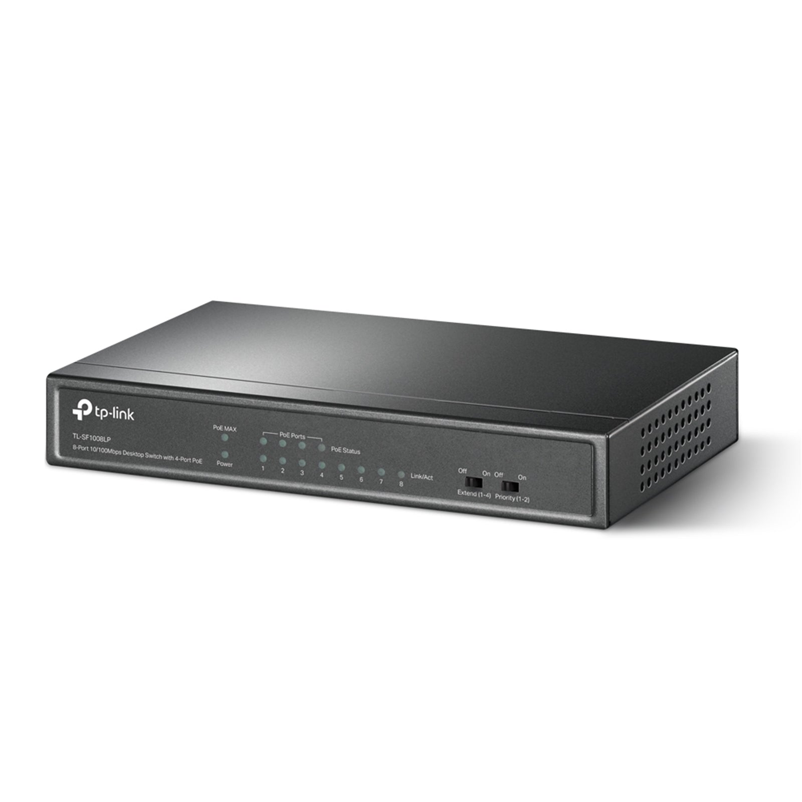TP-Link TL-SF1008LP 8-Port 10/100Mbps Metal Desktop PoE Switch with 4-Port PoE (41W)