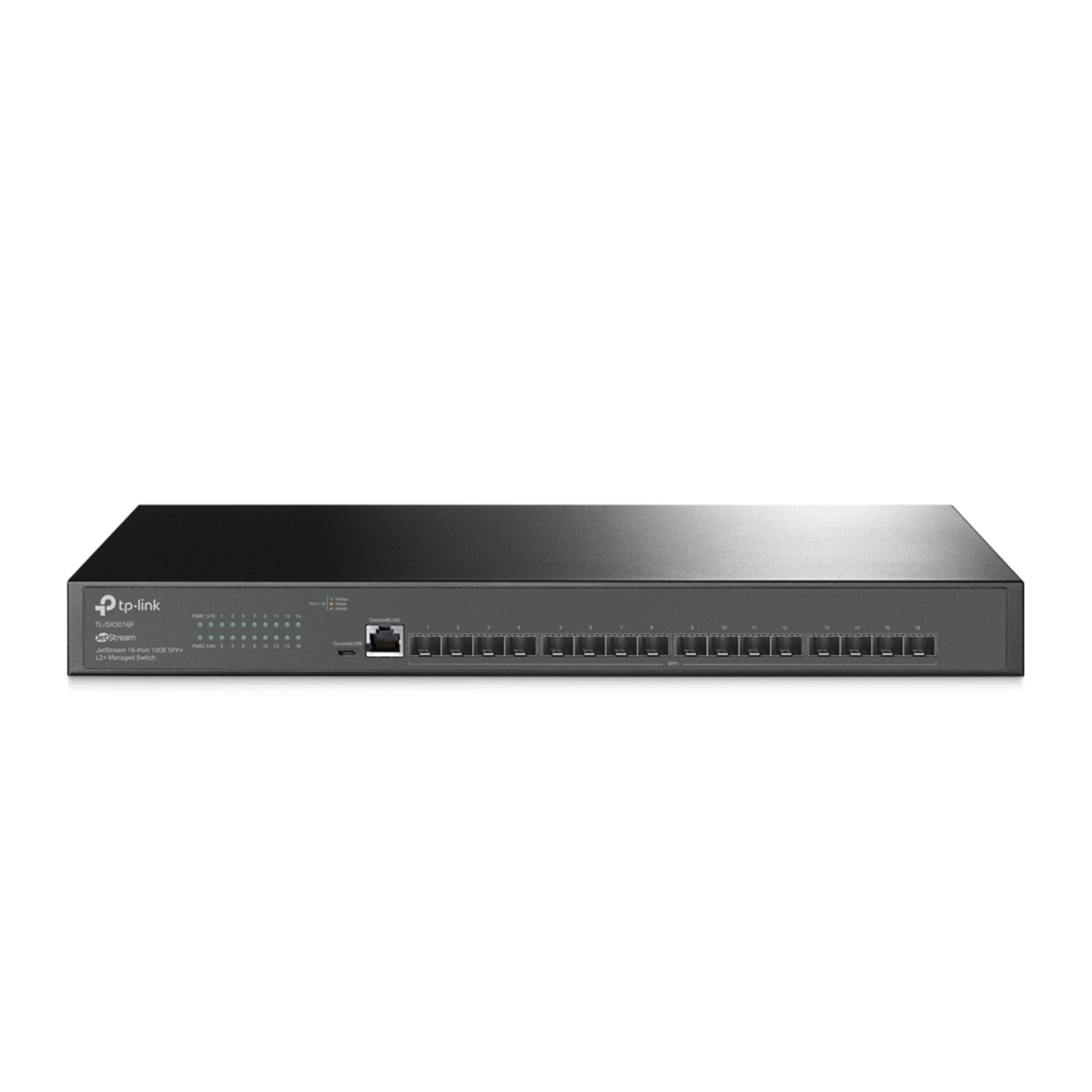 TP-Link JetStream TL-SX3016F 16-Port Metal 10GE SFP+ L2+ Managed Switch