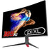piXL CM32GF5 32 Inch Curved Gaming Monitor, 144Hz/ 165Hz, 1ms Response Time, Frameless, Freesync, G-Sync, 1920 x 1080 Full HD, DisplayPort, HDMI, VESA Mount, Internal PSU, Black Finish