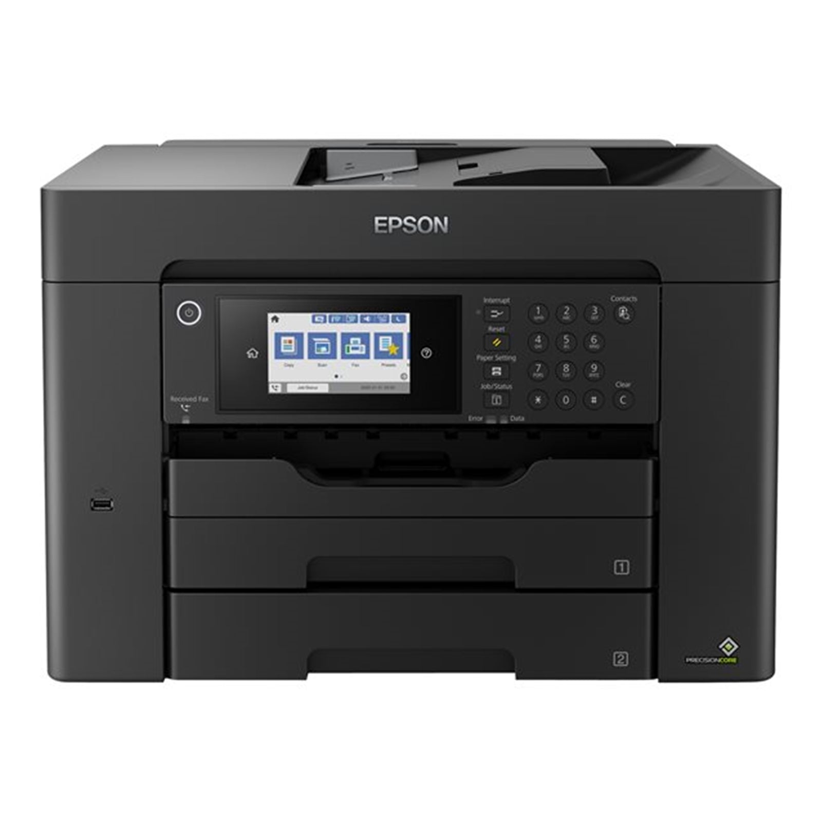 Epson WorkForce C11CH67401 WF-7840DTWF Inkjet Printer,  A3, Colour, Wireless, All-in-One, inc Fax, Network, 10.9cm Colour Touch Screen