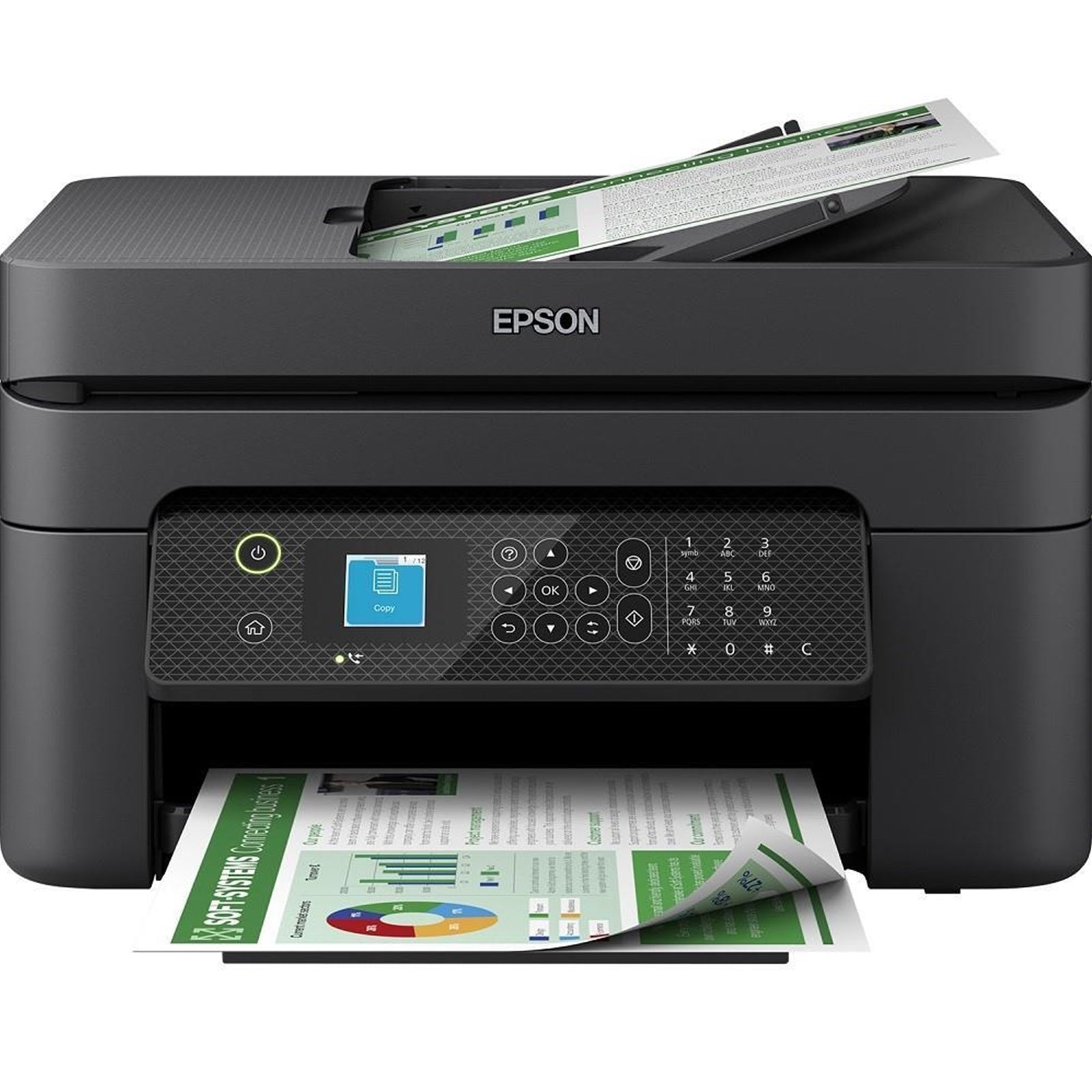 Epson WorkForce WF-2930DWF C11CK63401 InkJet ADF Printer, Multifunction, WiFi/USB, Duplex